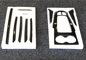 

LHD Carbon Fiber 3 pcs 7PCS For Audi A3 S3 RS3 2014 - 2018 Car Interior Moldings Console Gear Shift Panel Side Strip Cover Trim