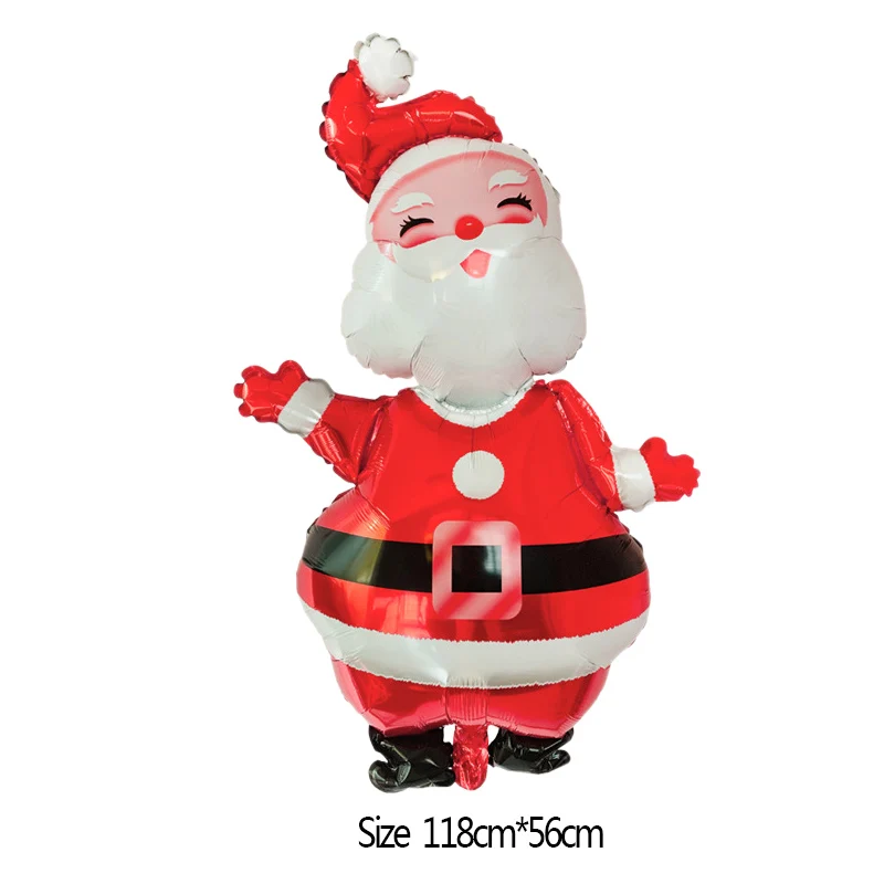 1 шт., Рождественский шар с фольгой, милый воздушный шар Санта-Клауса, снеговик, для рождественской вечеринки, Детские воздушные шары, украшения, 8 - Цвет: B07
