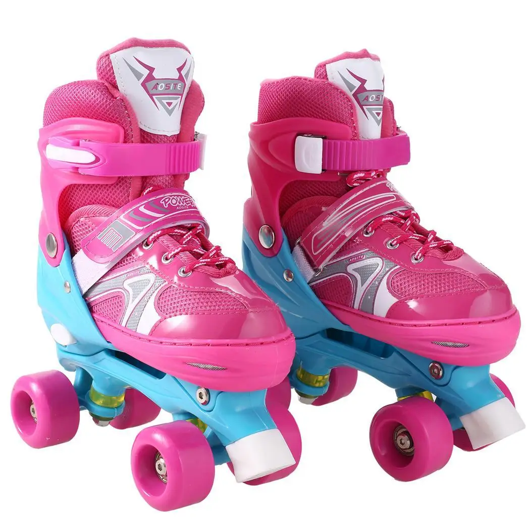 

New Unisex PP and PVC Wheel Indoor Outdoor Roller Children Tracer Adjustable Double Row Skate