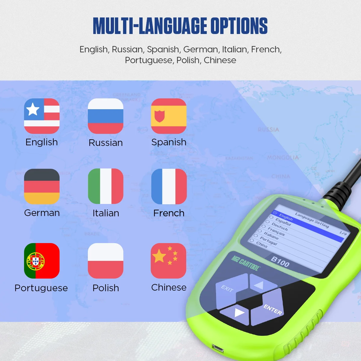 multi language options