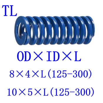 

1Pcs Blue Light Load Spiral Stamping Compression Die Spring Helical Outer Diameter 8mm Inner Diameter 4mm Length 125-300mm