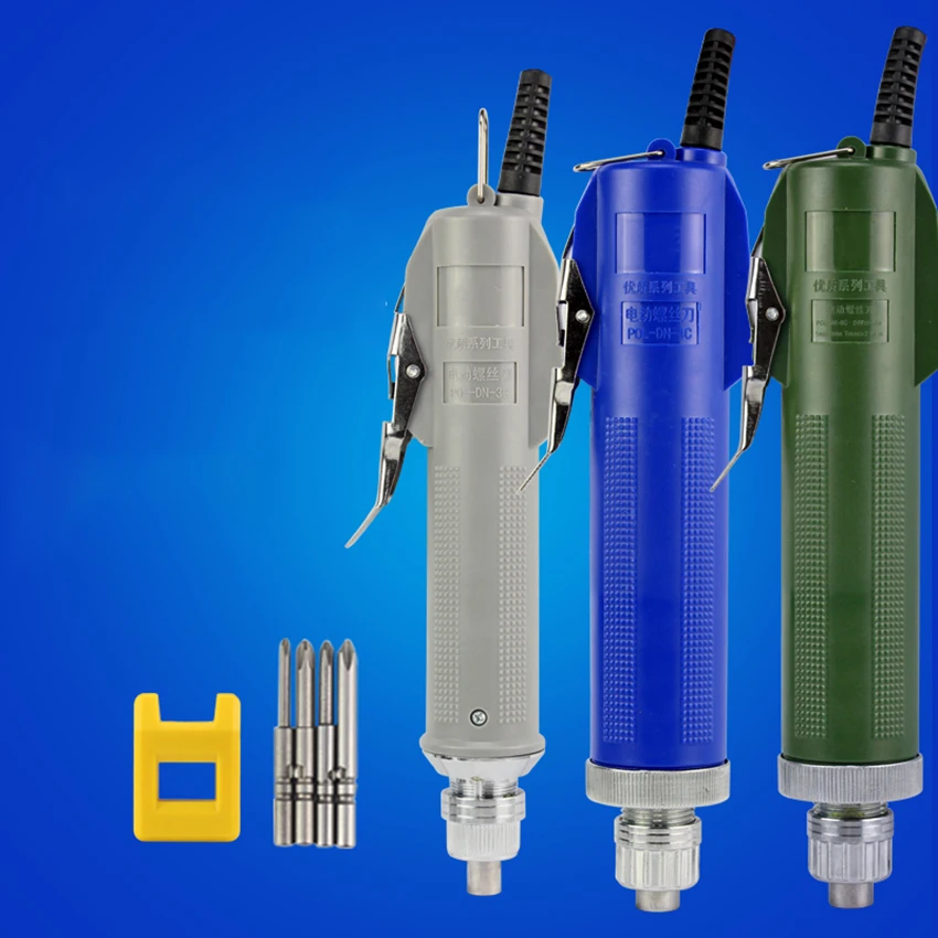 Electric Screwdriver With 4 Bits Adjustable Speed Torque Precision