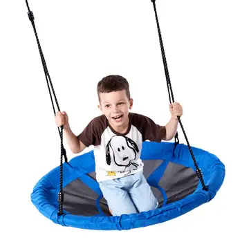 

Children Round Nest Nest Swing Indoor And Outdoor Children Net Rope Stout Swing Baby Toys Bearing 150 Kg Diameter 100cm