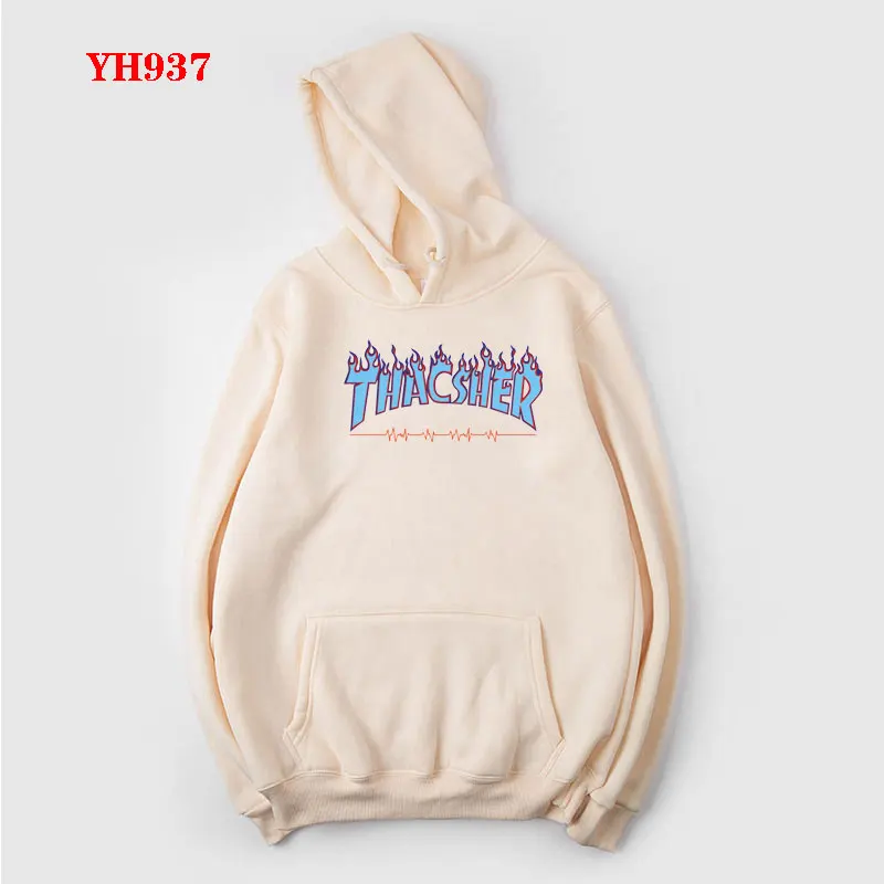 21 Новинка, Модный пуловер, спортивная одежда, бренд thacsher flame, мужские флисовые толстовки, Женская толстовка, Осеннее и зимнее пальто - Цвет: 21