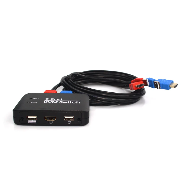 AABB-2 порт Hdmi Kvm переключатель с Usb Hdmi кабель для монитора клавиатура мышь флэш-накопитель для настольного компьютера ноутбук ТВ проектор