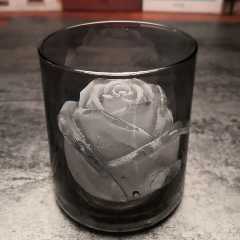 Ice Cube Form Silicone Rose Shape Icecream Mold 3D Freezer Ice Cream Ball Maker