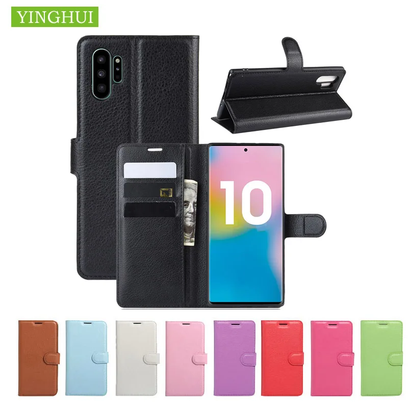 

For Samsung Galaxy Note 10 Note10 Plus Case Wallet Style Leather Mobile Protective Back Cover Galaxy Note 10 Lite Phone Bag Case