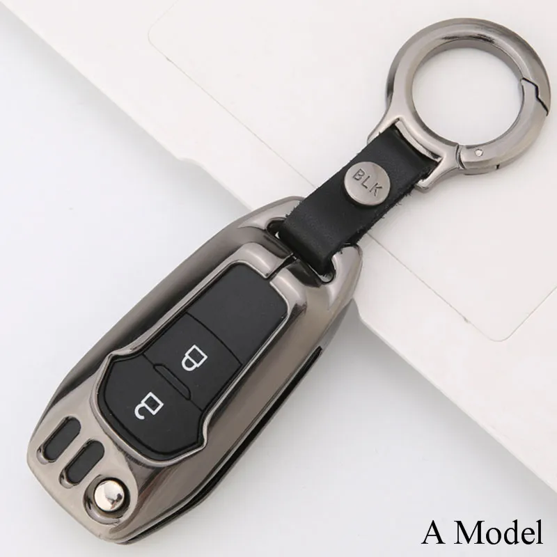 Чехол для ключей из цинкового сплава для Ford Smart складной ключ Mondeo Focus для Fiesta Ecosport Kuga