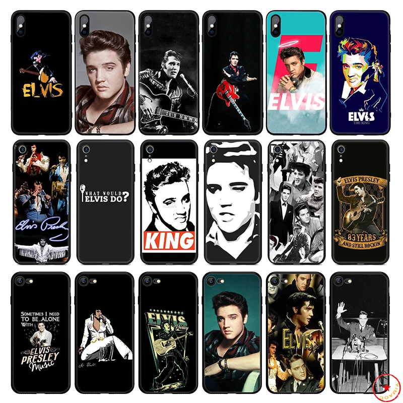 Elvis presley Singer Soft Silicone Phone Case for iPhone 11 Pro Xs Max X or 10 8 7 6 6S Plus 5 5S SE Xr 7Plus |