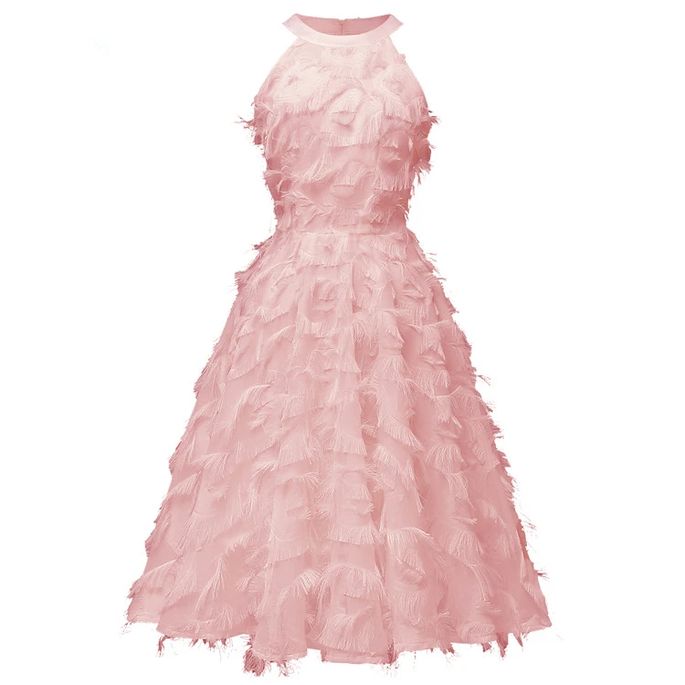 Pink Ruffles Halter Cocktail Dresses Robe semi formal Navy Blue Elegant party Short Vestidos Homecoming Dress
