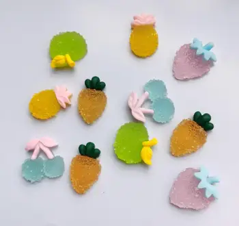 

kawaii flatback resin fruit resin cabochons accessories DIY scrapbooking crafts for hairbow accessories