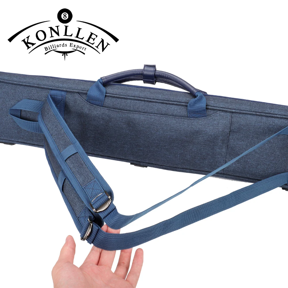 KONLLEN 3x4 Oxford Cloth Pool Cue Case Billiard Cue Stick Carrying Bag