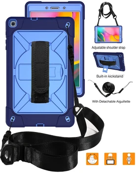 

For Samsung Galaxy Tab A 8.0 inch (2019) T290/T295 Kids Safe Tablet Case Color Mixing Robot Tablet Stand Silicone Hard Cover
