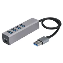 Ouhaobin USB 3,0 концентратор 4-Порты и разъёмы Кабель с Micro USB Портативный Быстрая зарядка для телефона для windows 8 для Win7