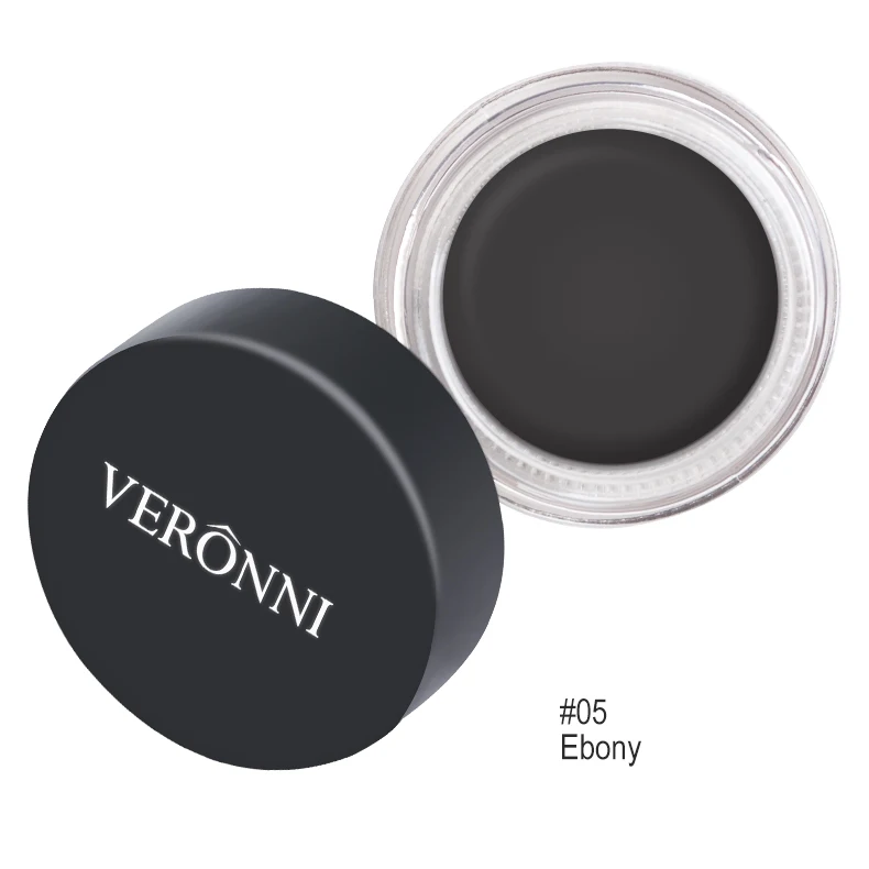 05 ebony VERONNI, новинка, 8 цветов, усилитель бровей, макияж, водостойкий, для бровей, наполнитель для бровей, Beverly hils, помада, гель для бровей, карамель - Цвет: 05 ebony