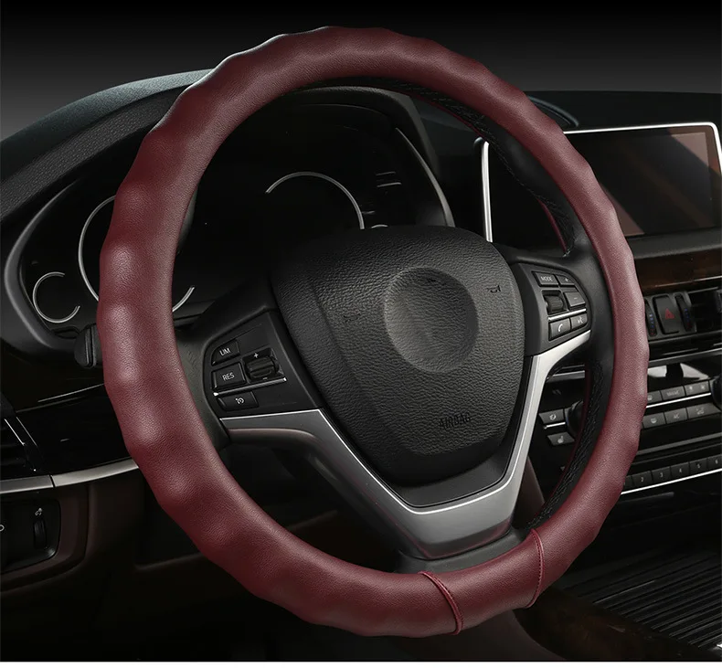 Four Seasons Leather Car Steering Wheel Cover CS15 CS35 CS55 CS75 Moving XT CS95 Grip Cover