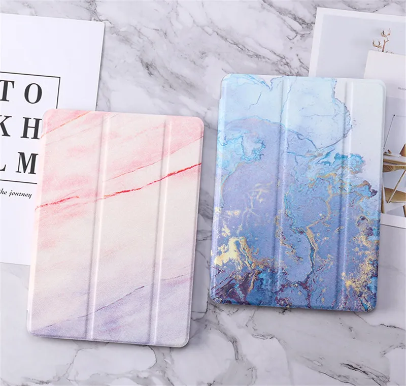 Умный чехол Funda для ipad pro 11 2020 2018 из искусственной кожи с мраморным рисунком 7 го