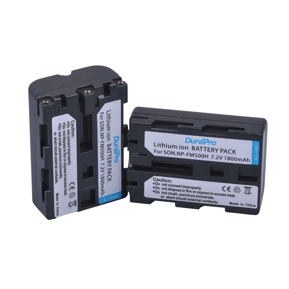 4 шт. 1800 мАч NP FM500H Аккумулятор для камеры+ ЖК-зарядное устройство ...
