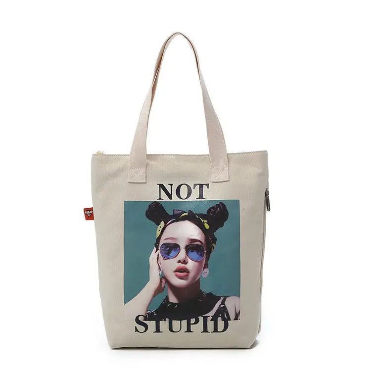 

Bag Women's 2019 New Style Tote Bag Large Capacity INS Literature And Art Korean-style Canvas Shoulder Handbag