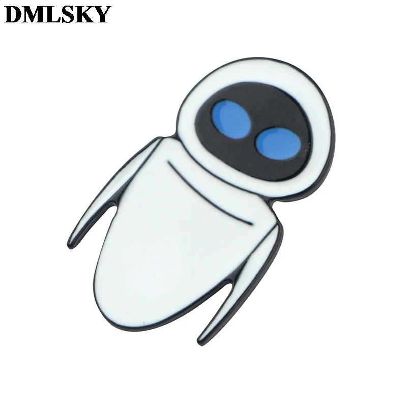 DMLSKY Wall-e Eva персональная брошка мультфильм Металлическая Булавка для женщин мужчин рюкзак булавка Одежда булавки значок шапка булавка Шарм ювелирные изделия M3987