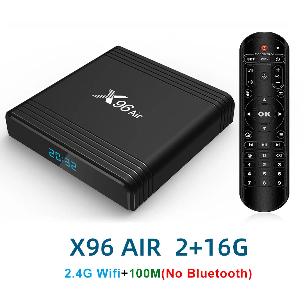 ТВ-приставка ThundeaL X96 Air Amlogic S905X3 mini Android 9,0 4 Гб 64 ГБ 32 ГБ wifi 4K 8K 24 кадров в секунду Netflix X96Air 2 Гб 16 Гб смарт-приставка - Цвет: 2G 16G