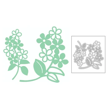 

2020 New Plant Branch Flower and Leaf Embossing Metal Cutting Dies For Making Album Greeting Card Paper Scrapbooking No Stamps