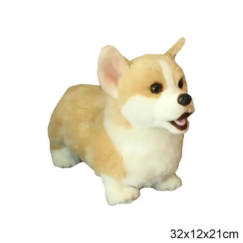

Simulation Dog Model Toys Baby Plush Short-legged Dog For Children Super Realistic Gift Home Decoration