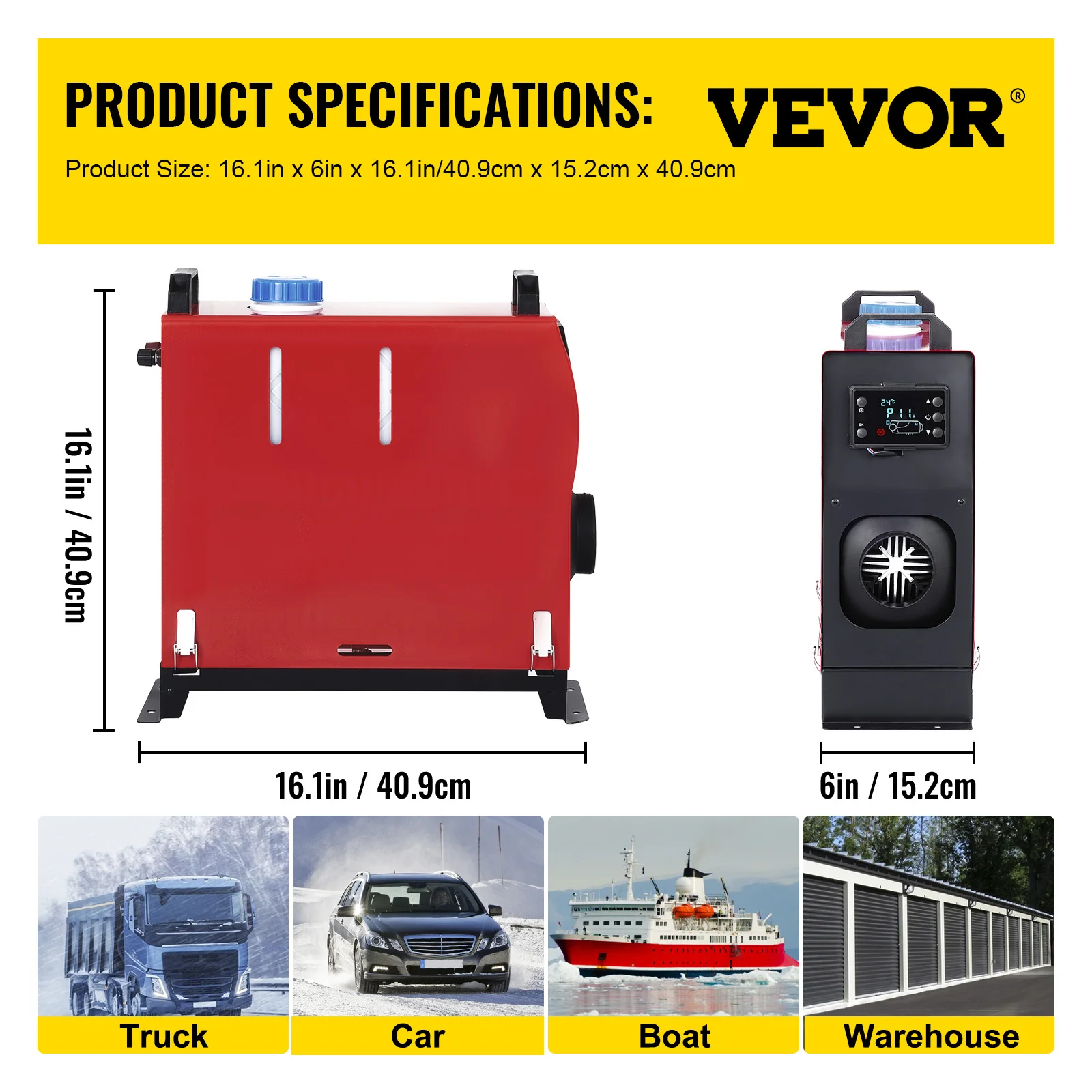 VEVOR 5 8KW Car Heater All in One Diesel Air Heater 12V with Silencer  Remote Control for Car Truck Boat RV Parking Diesel Heater - AliExpress