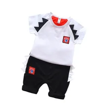 

Summer Baby Fashion Clothes Children Boys Cotton T Shirt Shorts 2Pcs/sets Kids Infant Clothing Toddler Girls Cartoon Sportswear