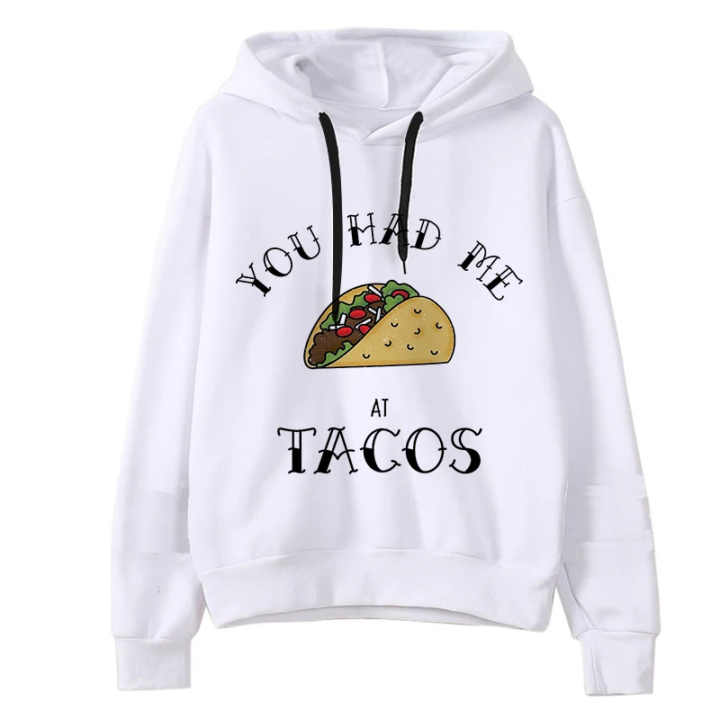 Woman up you had me at tacos весенние женские толстовки с принтом harajuku повседневные