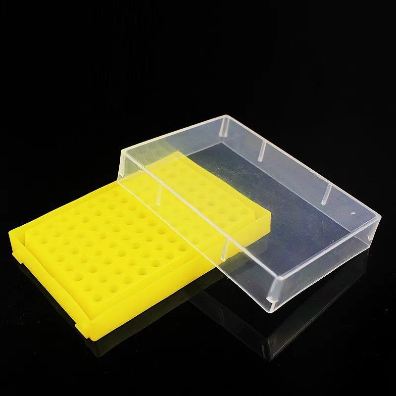 PCR Tube Holder 0.2ml With 96 Holes PCR-8 Centrifuge Tube Rack Plastic Storage Box DNA Sample Stand 5 / PK