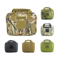 25X20CM HandGun Pistol Carry Case Bag with Magazine Pouch Strap Airsoft Hunting Gun Holster Portable Pistol Carrier Bag 1