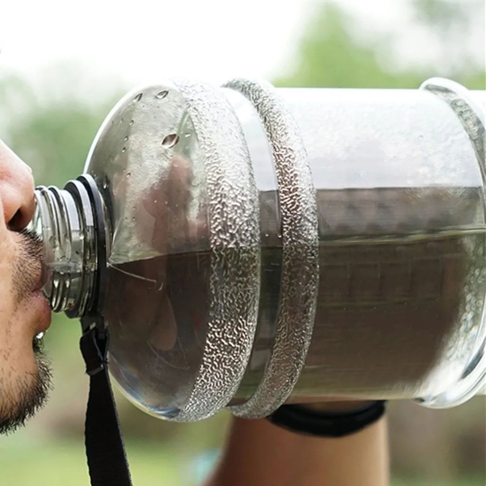 2.2L большая бутылка для воды большая емкость чайник для спорта на открытом воздухе тренажерный зал фитнес бутылка для воды для тренировок Кемпинг бег