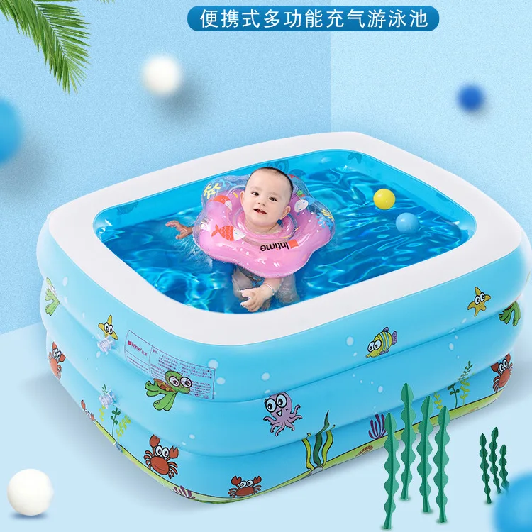 

Infant Child Baby Kids Thick Inflatable Bathtub Barrel Swimming Pool Marine Ball Play with Water Shanghai Small in