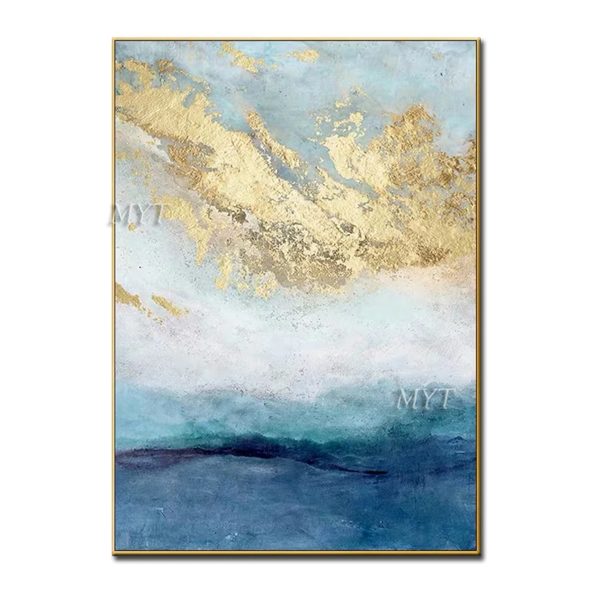 Günstig Abstrakte Ölgemälde auf Leinwand Wand Bilder für Wohnzimmer Decor Hohe Qualität Pop Kunst Palette Messer Malerei