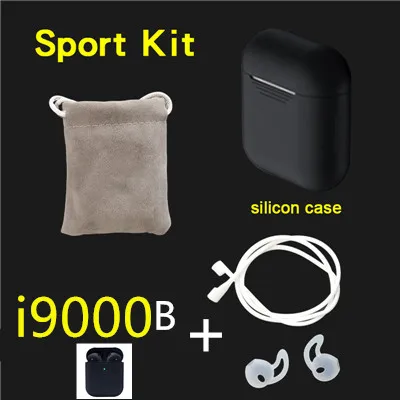 i9000B black kit I9000 наушники-вкладыши TWS с оригинальной в ушной датчик 1:1 1536U Беспроводной Зарядное устройство наушники Pro i500 наушники-вкладыши tws с pk i20 i30 i12 i10 i60 i80 i1000 i200 наушники-вкладыши tws - Цвет: i9000B black kit