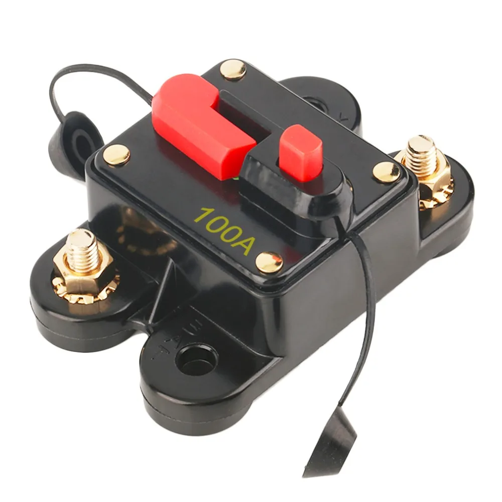 50A 60A 80A 100A 125A 150A 200A optional Car Audio Inline Circuit Breaker Fuse for 12V Protection SKCB-01-100A hot sale