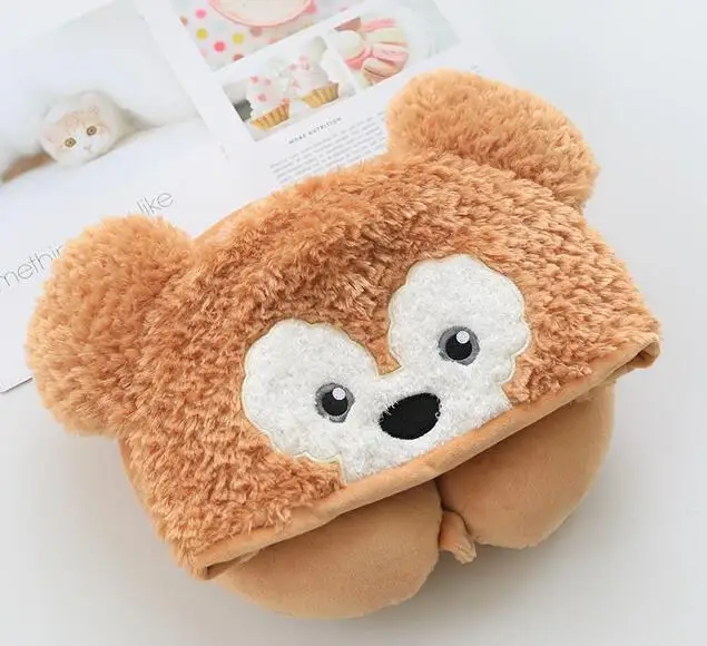 duffy Игрушек! Милая плюшевая игрушка кудрявый Даффи шеллимей стеллалу с капюшоном Шапка U Подушка мягкая подушка для шеи подарок на день рождения Рождество 1 шт - Цвет: duffy
