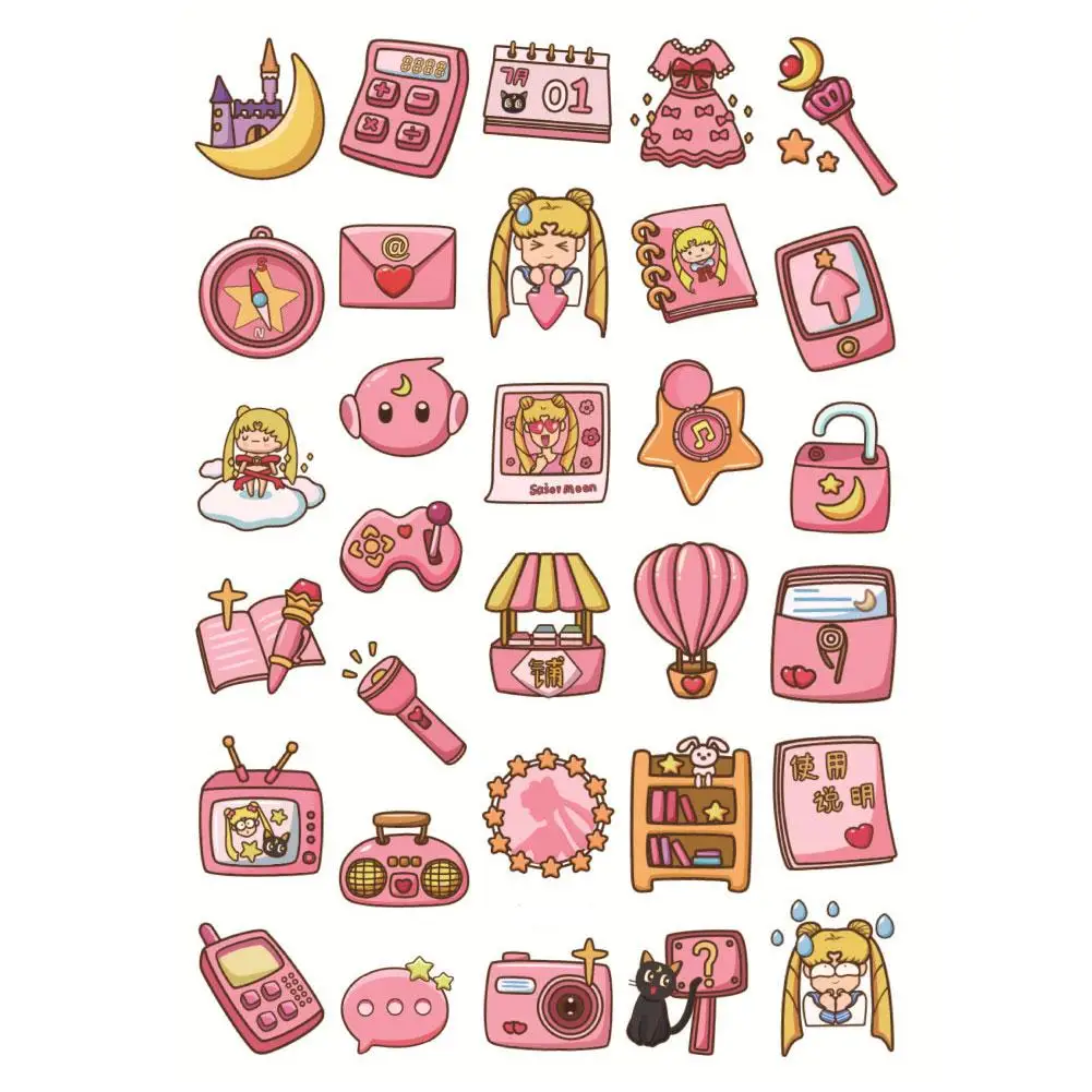 Картинки наклейки распечатать для девочек милые