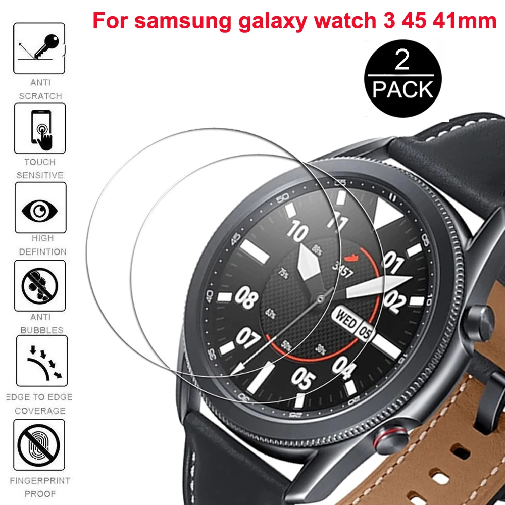 5 шт. для Samsung Galaxy Watch 3 45 мм/41 мм Xiaomi Huami Amazfit Verge / Lite закаленное стекло Защитная