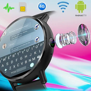 

2020 New 4G Smart Watch Phone With Sim Card 8MP Camera WIFI GPS Big Big Screen Smart Watch For Andriod 7.1 With Call Function