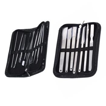 

1 Set Stainless Steel Acne Extractor Removing Tool & 1 Set Rust Steel Pedicure Knife Professional Pedicure Set
