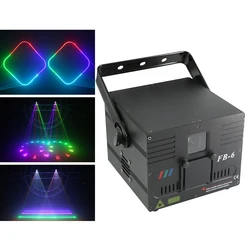 ILDA – lumière Laser DMX professionnelle pour scène, 1W, éclairage pour fête de mariage, projecteur Laser RGB, équipements pour effets Dj 