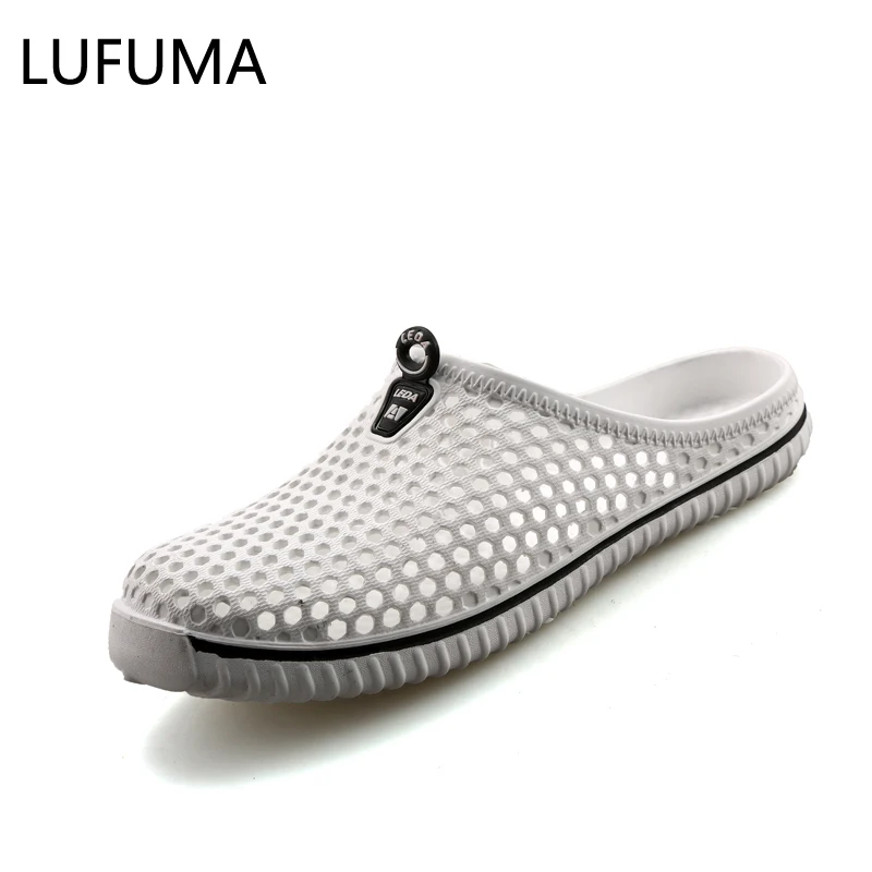 Мужская обувь унисекс; летние тапочки с отверстиями; модные уличные дышащие повседневные пляжные сандалии; Вьетнамки; пляжные шлепанцы