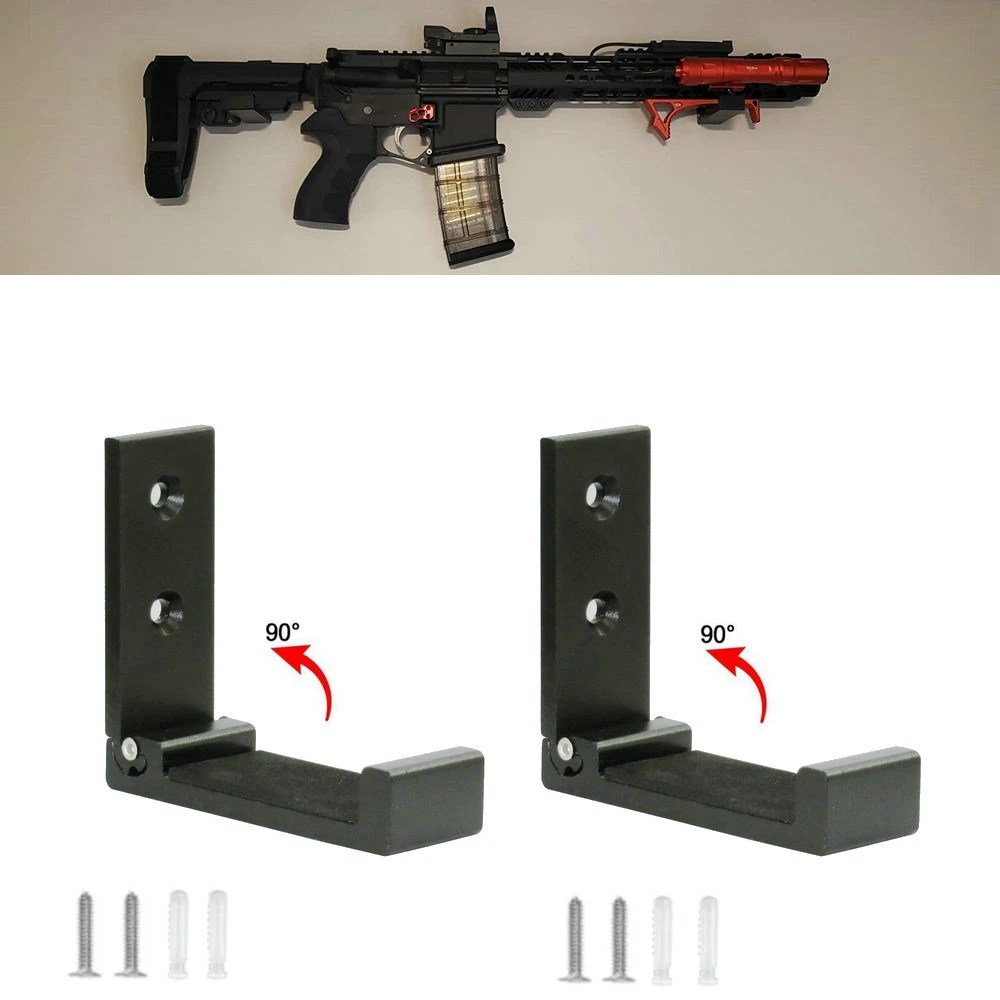 長い銃 ショットガン ライフル 剣 弓をぶら下げたり保管したりするためのパディング付きの折りたたみ式屋内銃ラック 収納ホルダー ラック Aliexpress
