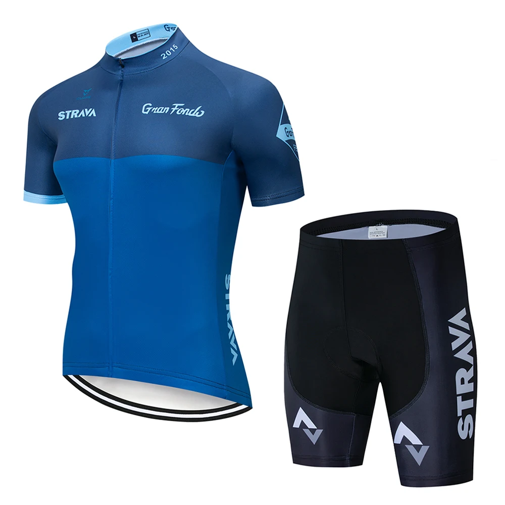 Летний Strava комплект Джерси с короткими рукавами для велоспорта Maillot Ropa Ciclismo Uniformes быстросохнущая велосипедная Одежда MTB велосипедная одежда - Цвет: Pic Color