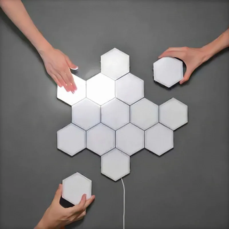 Новый DIY Квантовая лампа Led модульный сенсорный светильник ing шестиугольные лампы