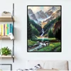 HUACAN DIY Diamond Painting Waterfall Landscape 5d Handicraft Full Square Diamond Embroidery Cross Stitch Mountain Wall Art ► Photo 3/6