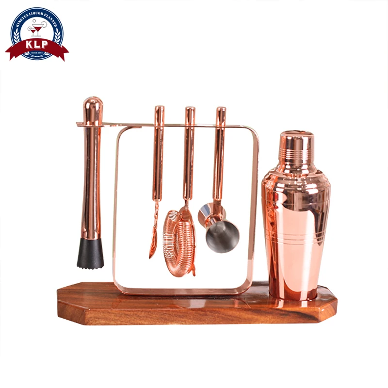 

Wine accessory Professional 6pcs Stainless Steel Bartender Shaker Set