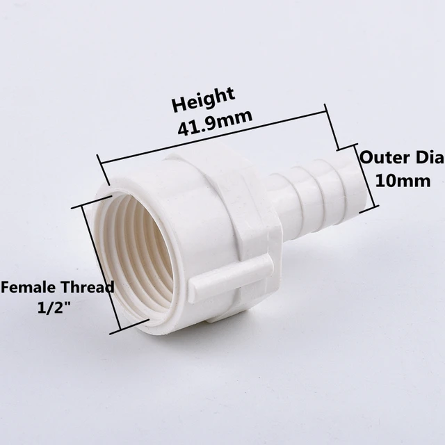 5-Piece Aquarium Tube Connectors Set – PVC Water Pipe Joints For Fish Tanks, 25mm Inner Diameter - View #2